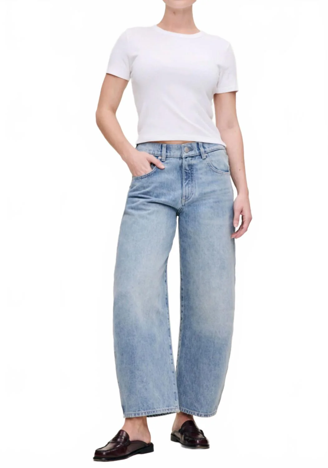 Women's Taylor Ultra Relaxed Barrel Jean In Vintage Petite