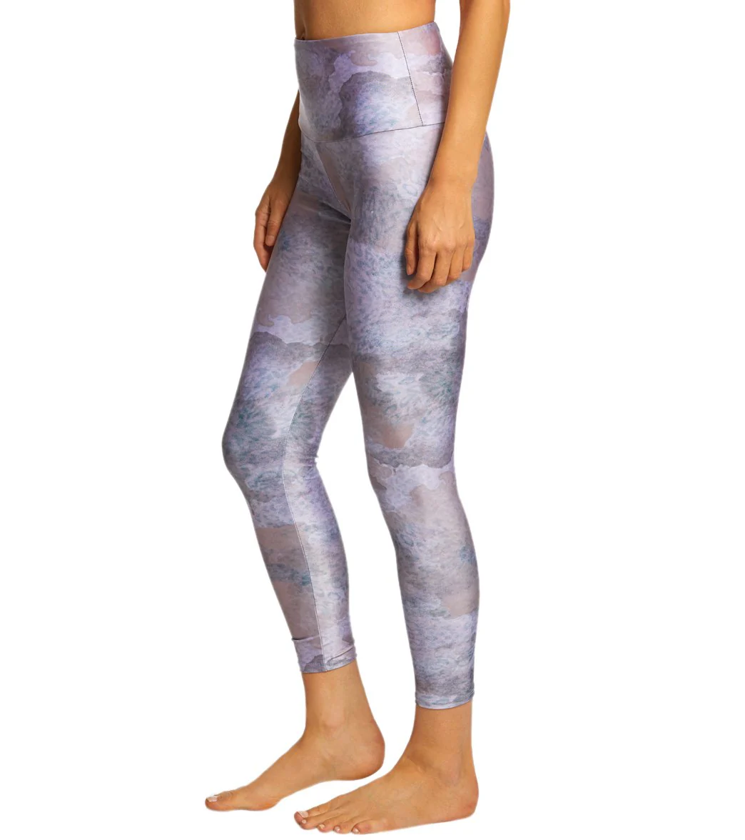 Onzie High Waisted Basic 7/8 Yoga Leggings Animal Dusk