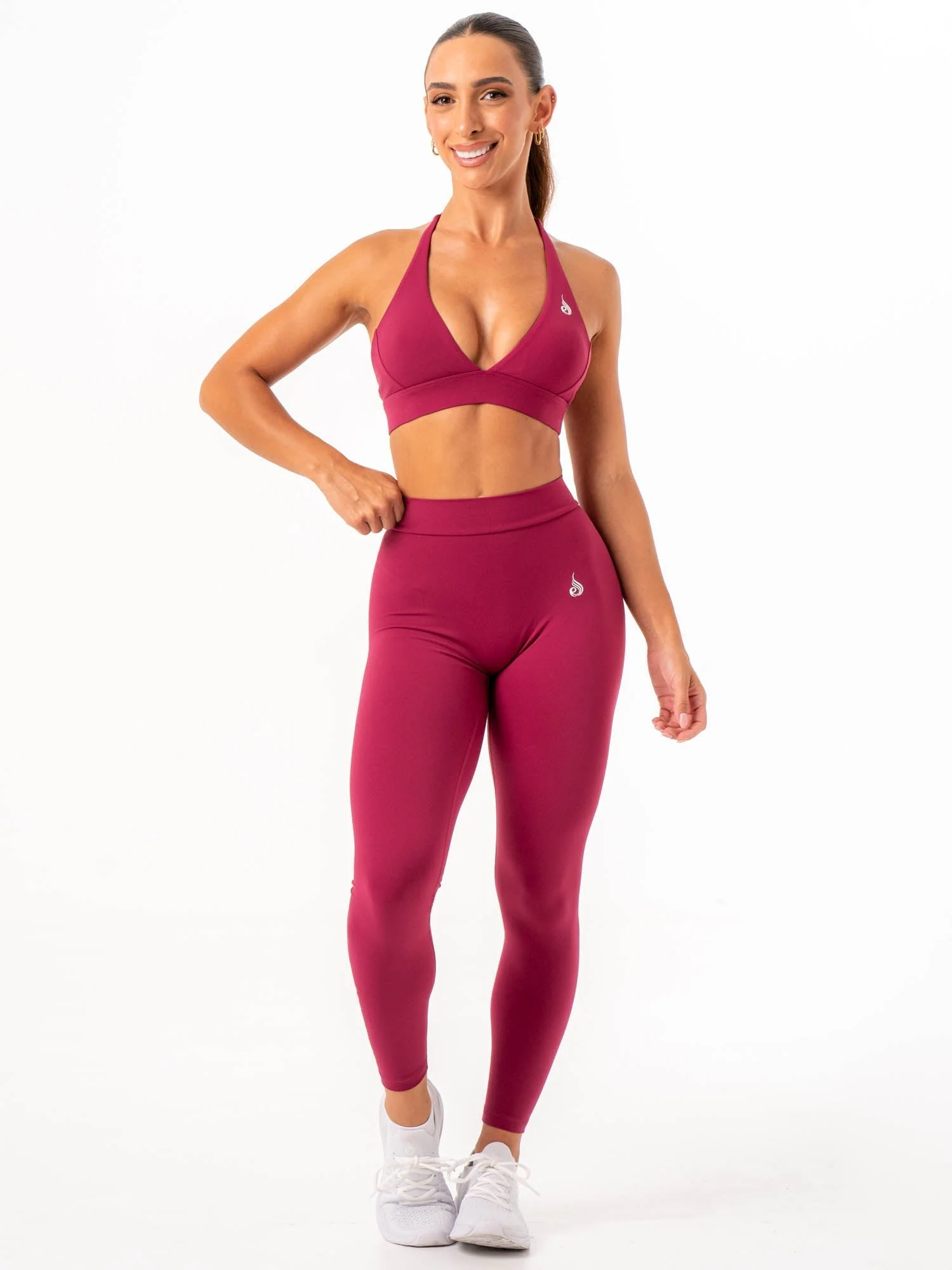 NKD V Scrunch Leggings - Wine