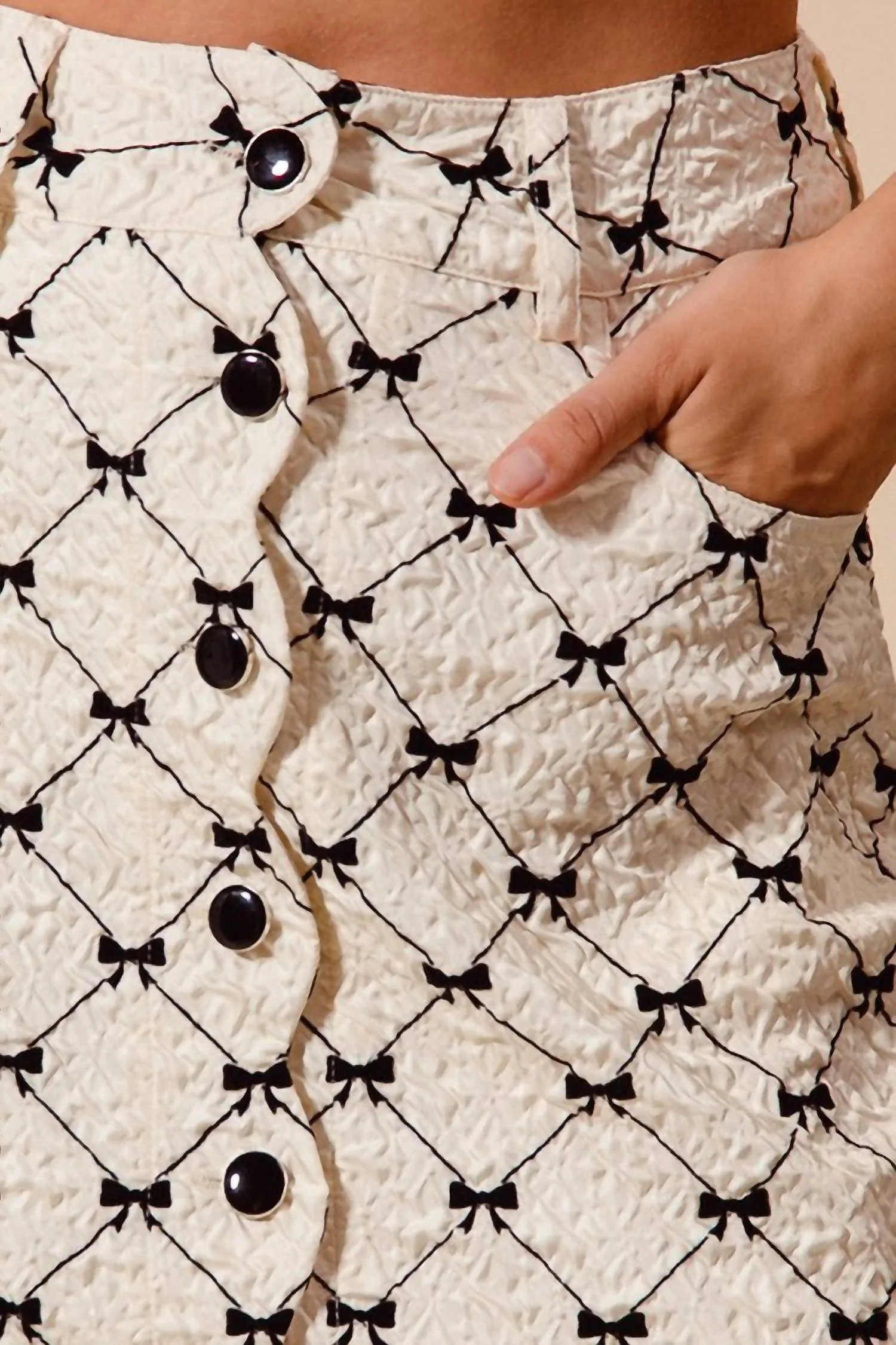 Serenity Bow Skirt In Ivory