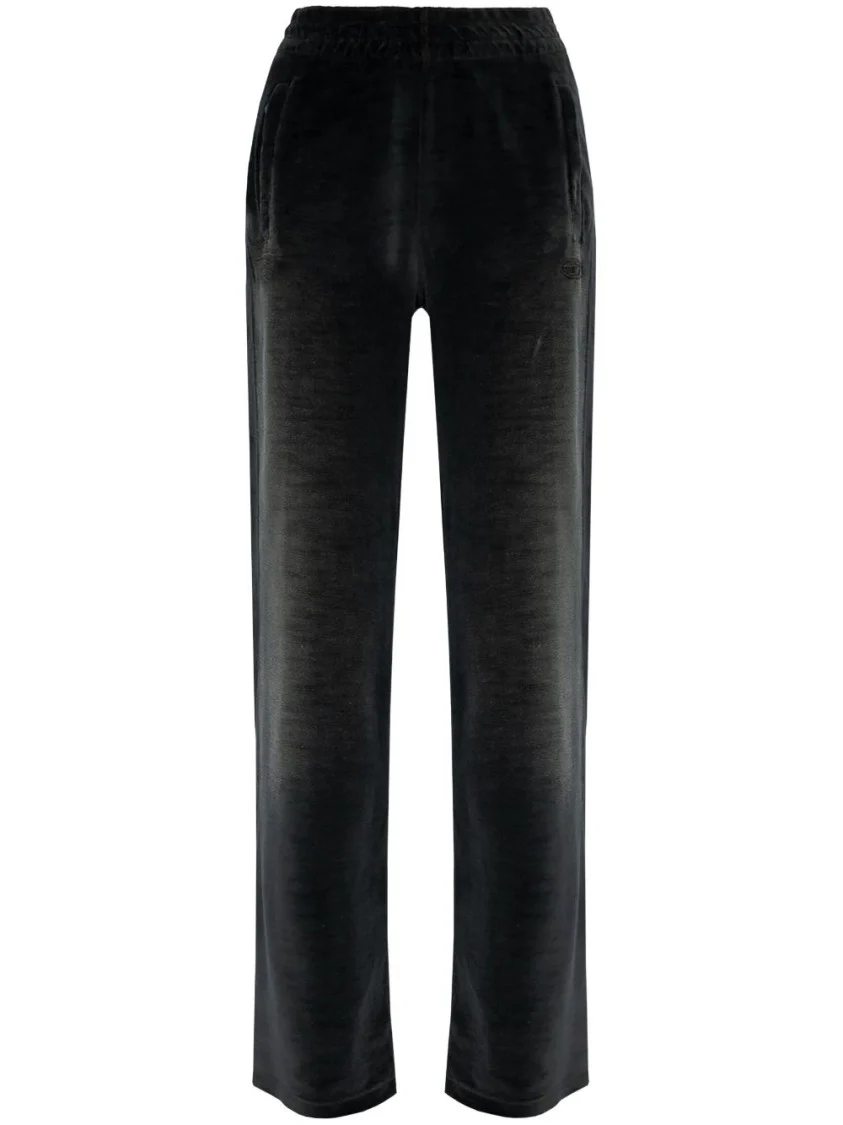 Velvety Trousers With Elastic Waistband