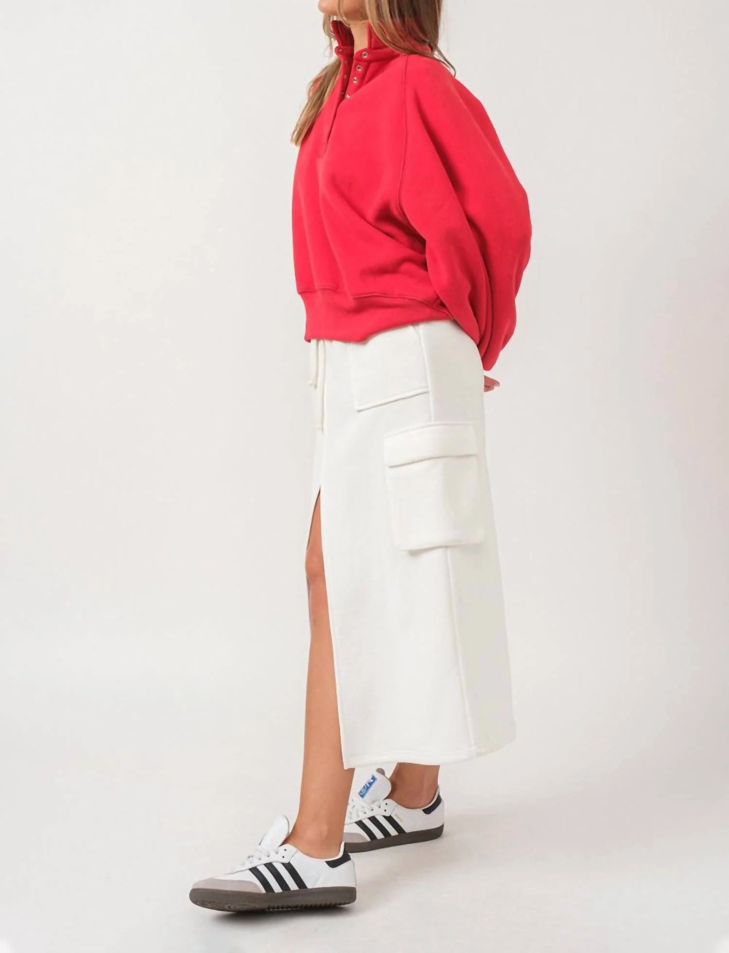 Sloane Cargo Skirt In White