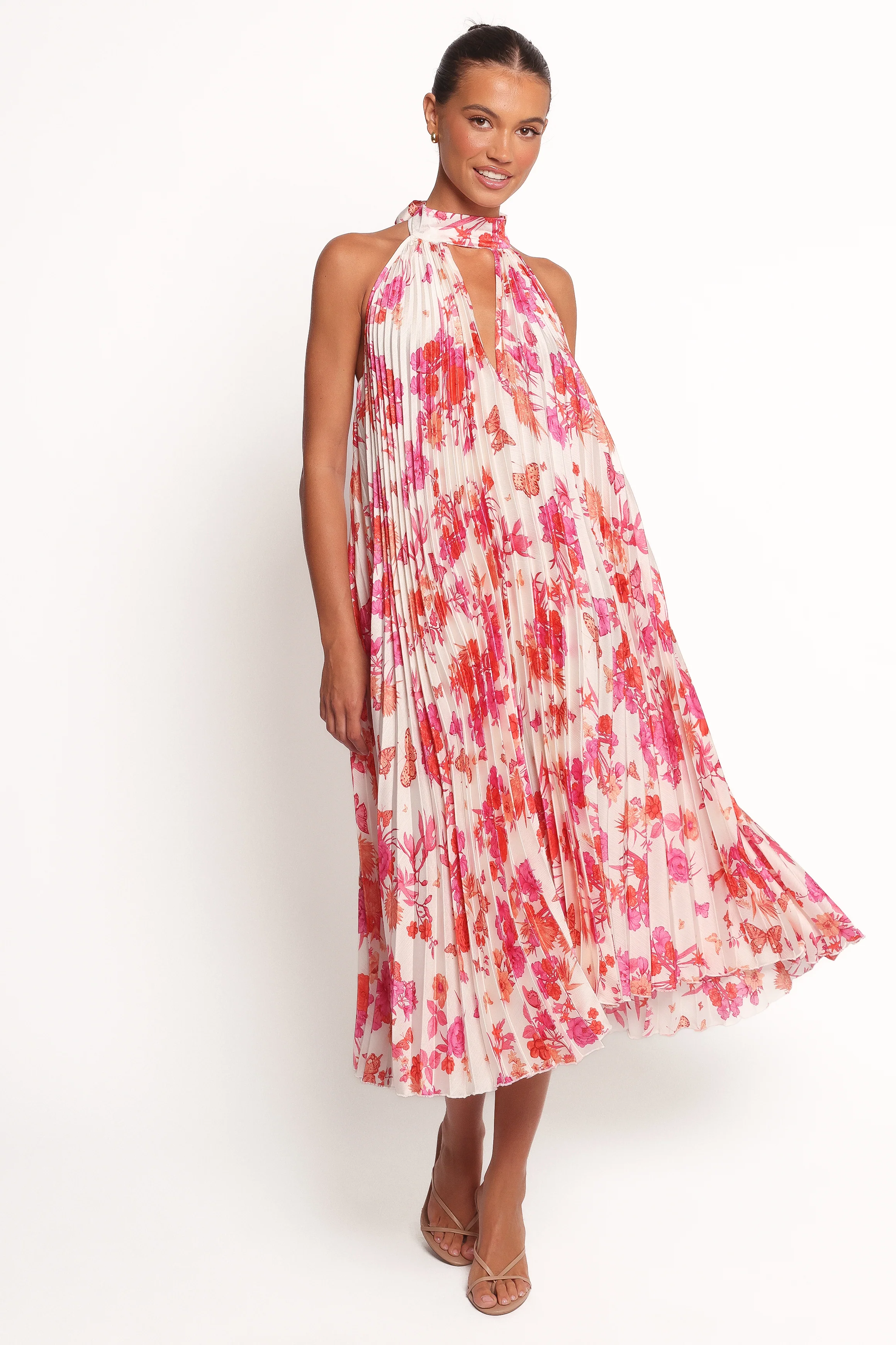 Sirmione Maxi Dress - Pink Floral