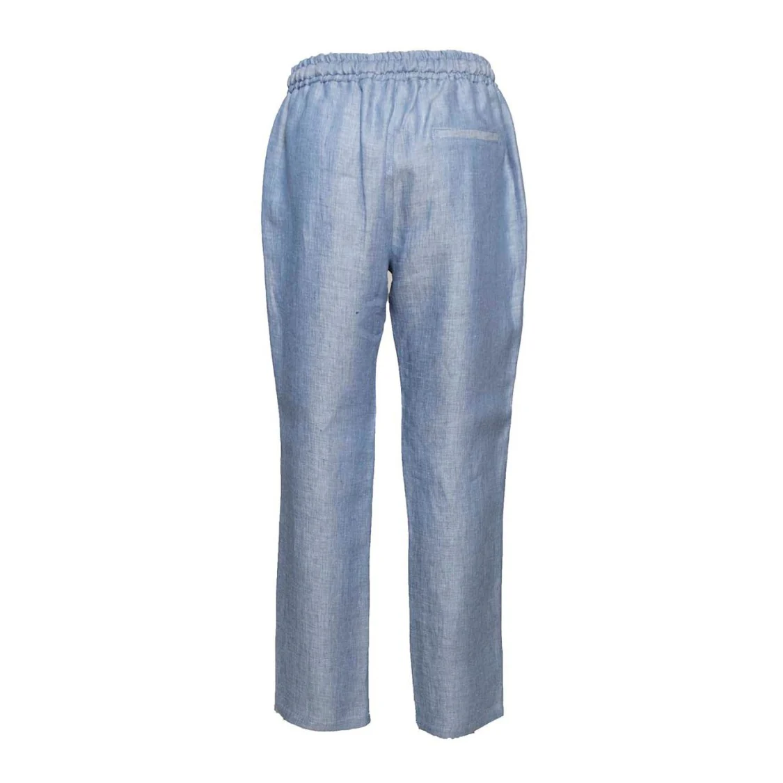 Joke Straight Trousers In Light Blue Linen