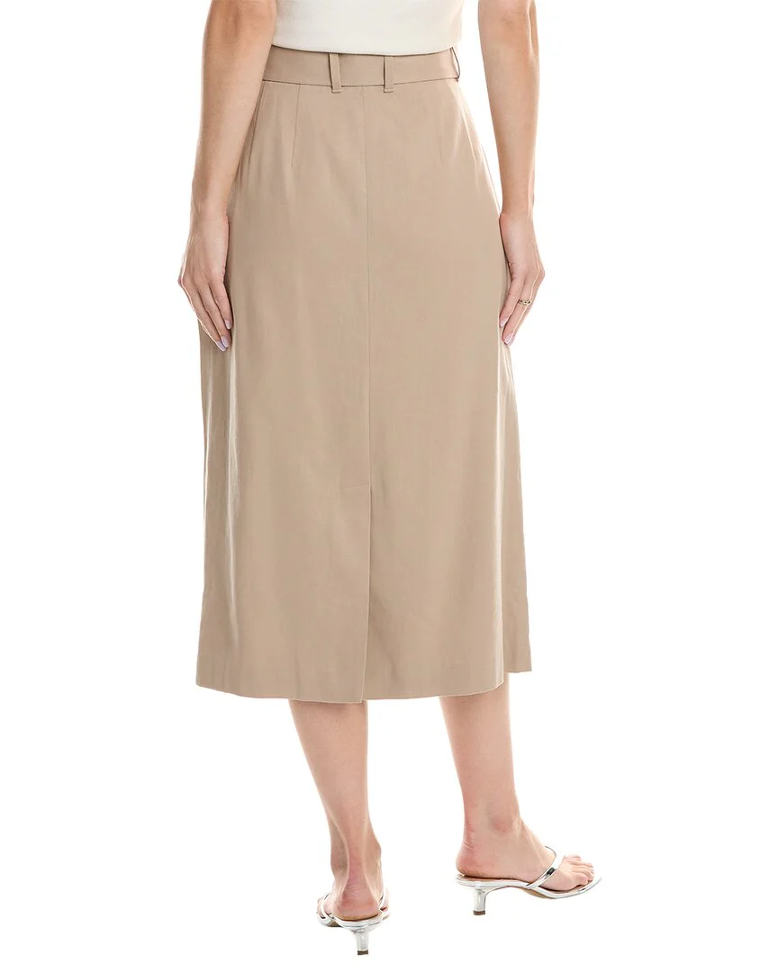 Lafayette 148 New York Belted Midi Skirt