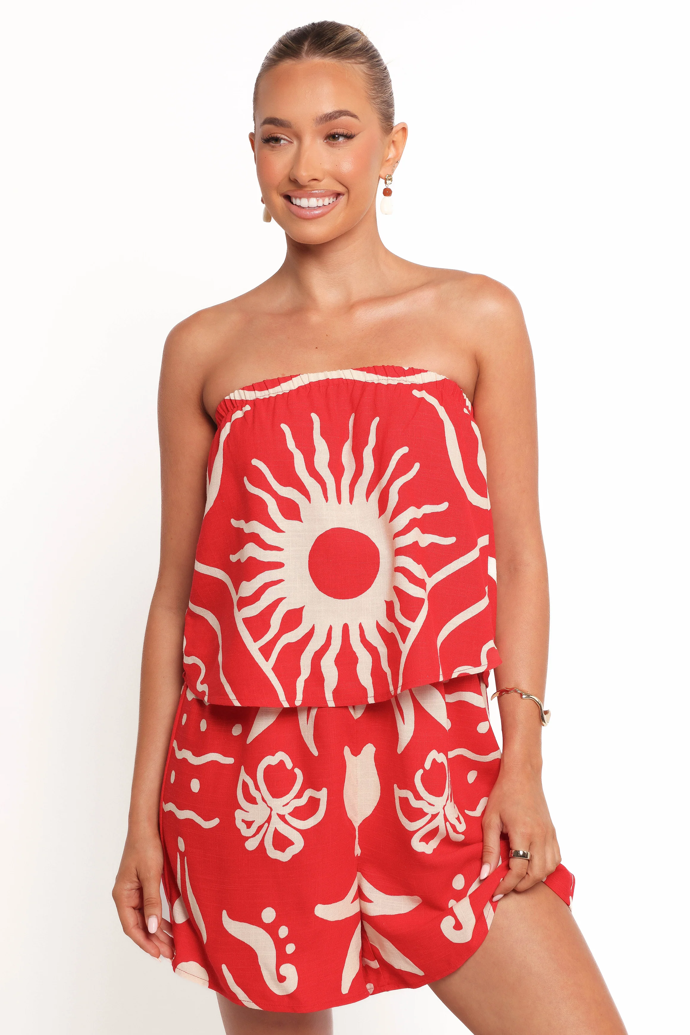 Herbie Strapless Romper - Sunburst