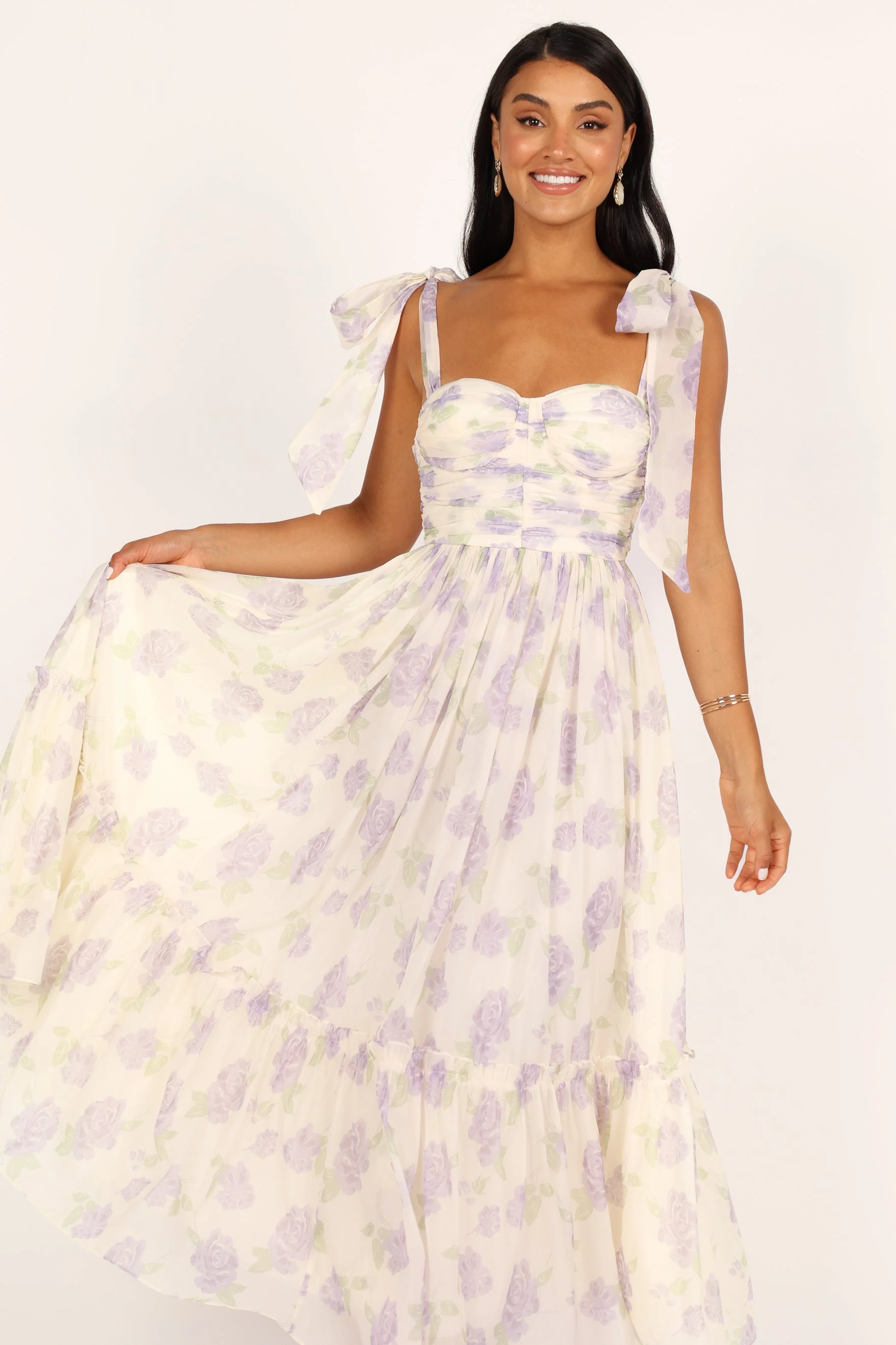 Floret Midi Dress - Lavender