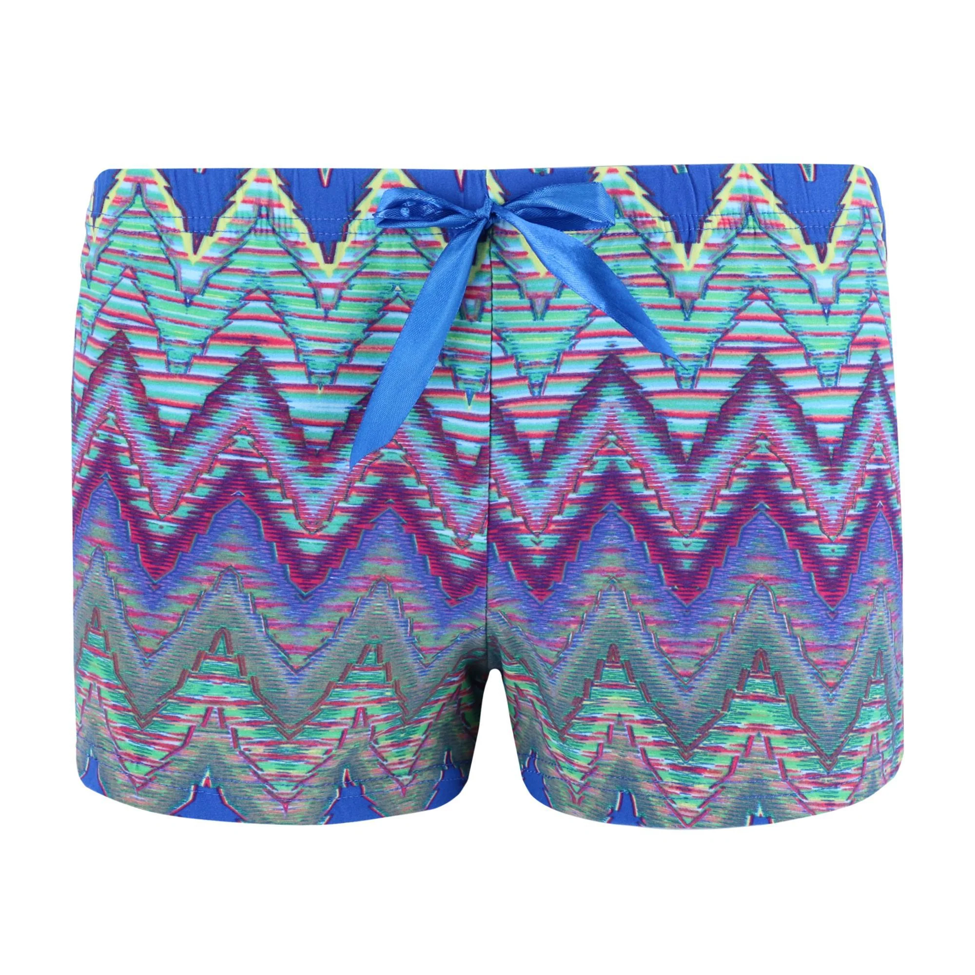 Women's Printed Poly Suede Sleep Shorts