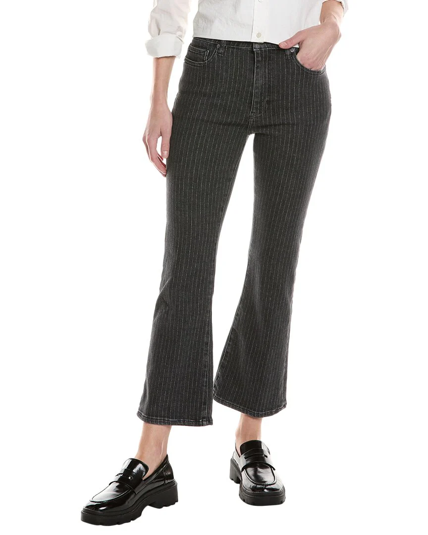 FRAME Denim Le Crop Mini Charcoal Pinstripe Bootcut Jean