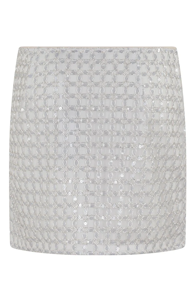 Beaded Mini Skirt