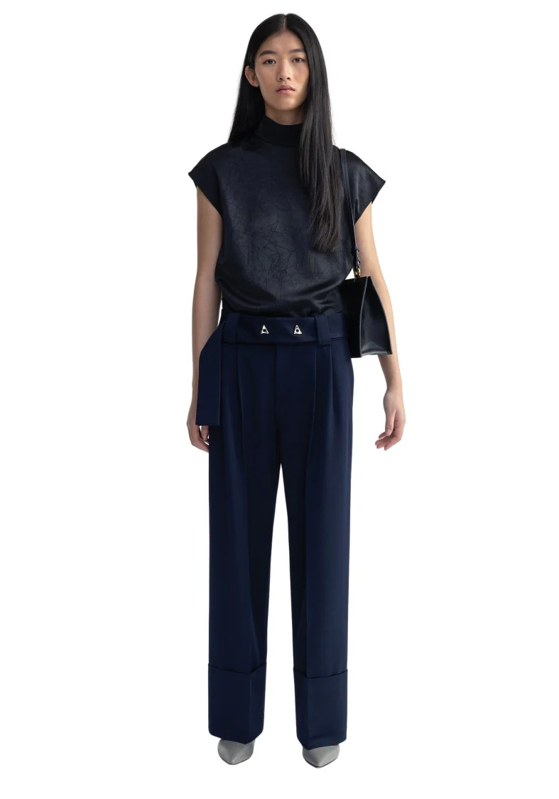 Trudi - Wide Cuffed Suiting Pants