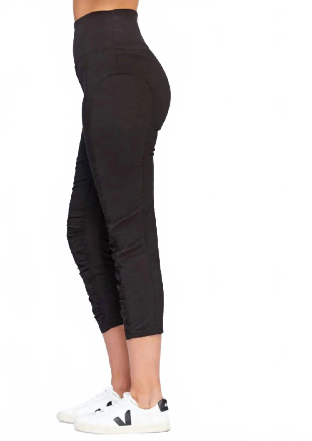 High Waist Jetter Crop In Black