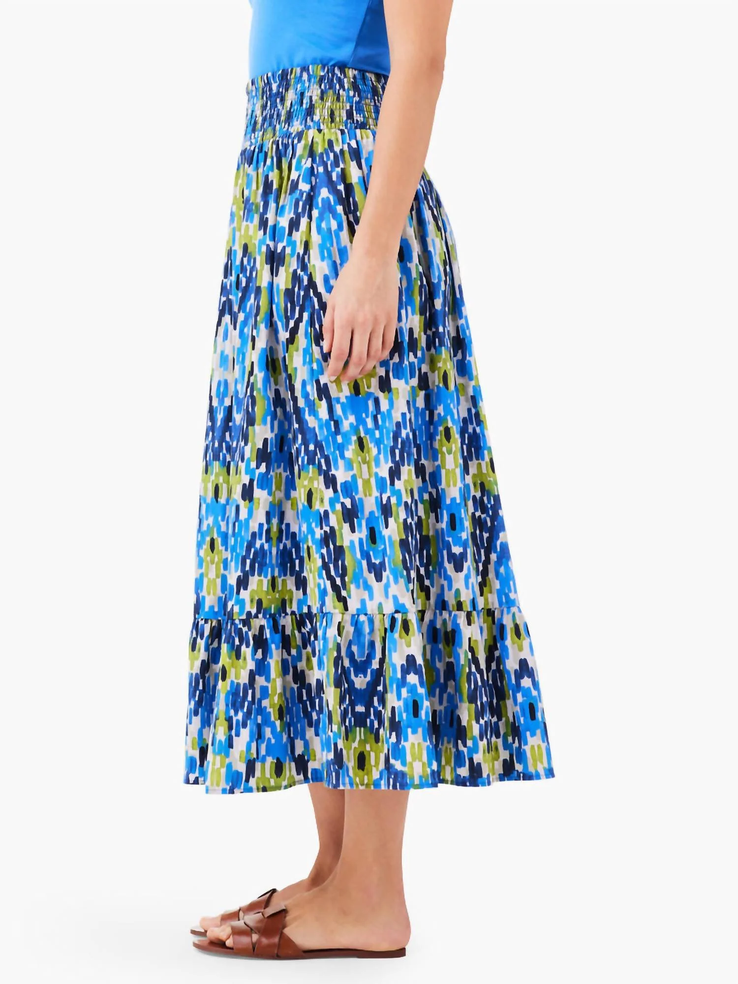 Diamond Dash Skirt In Blue Multi