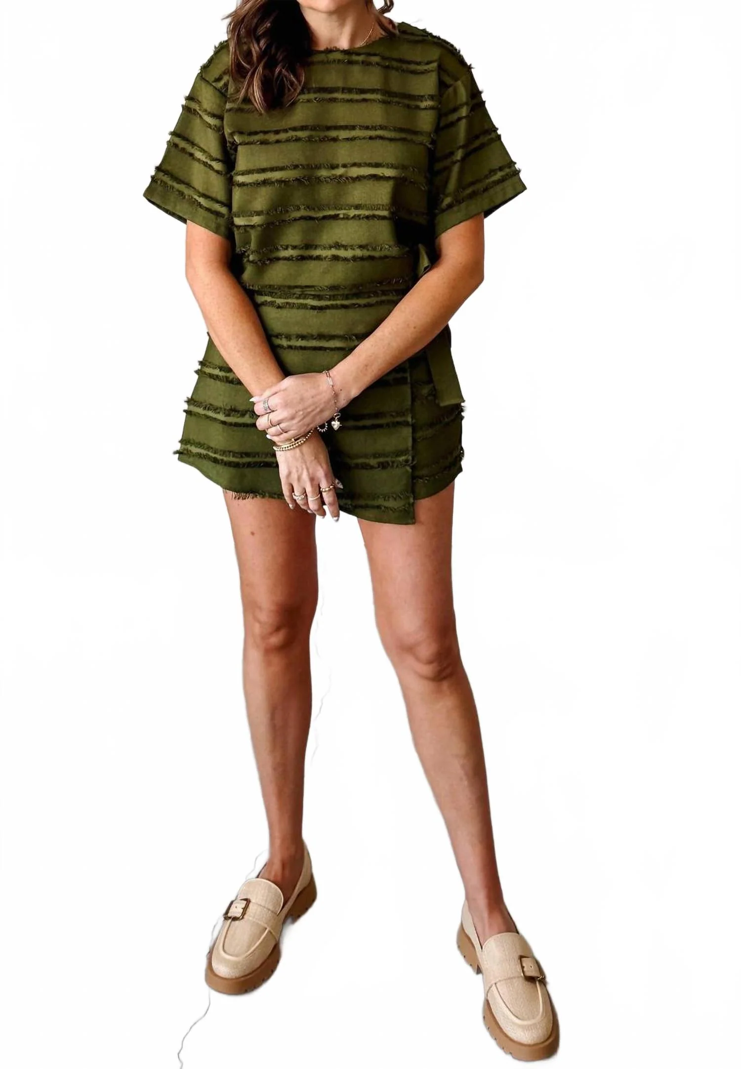 Sure Thing Skort Set In Green