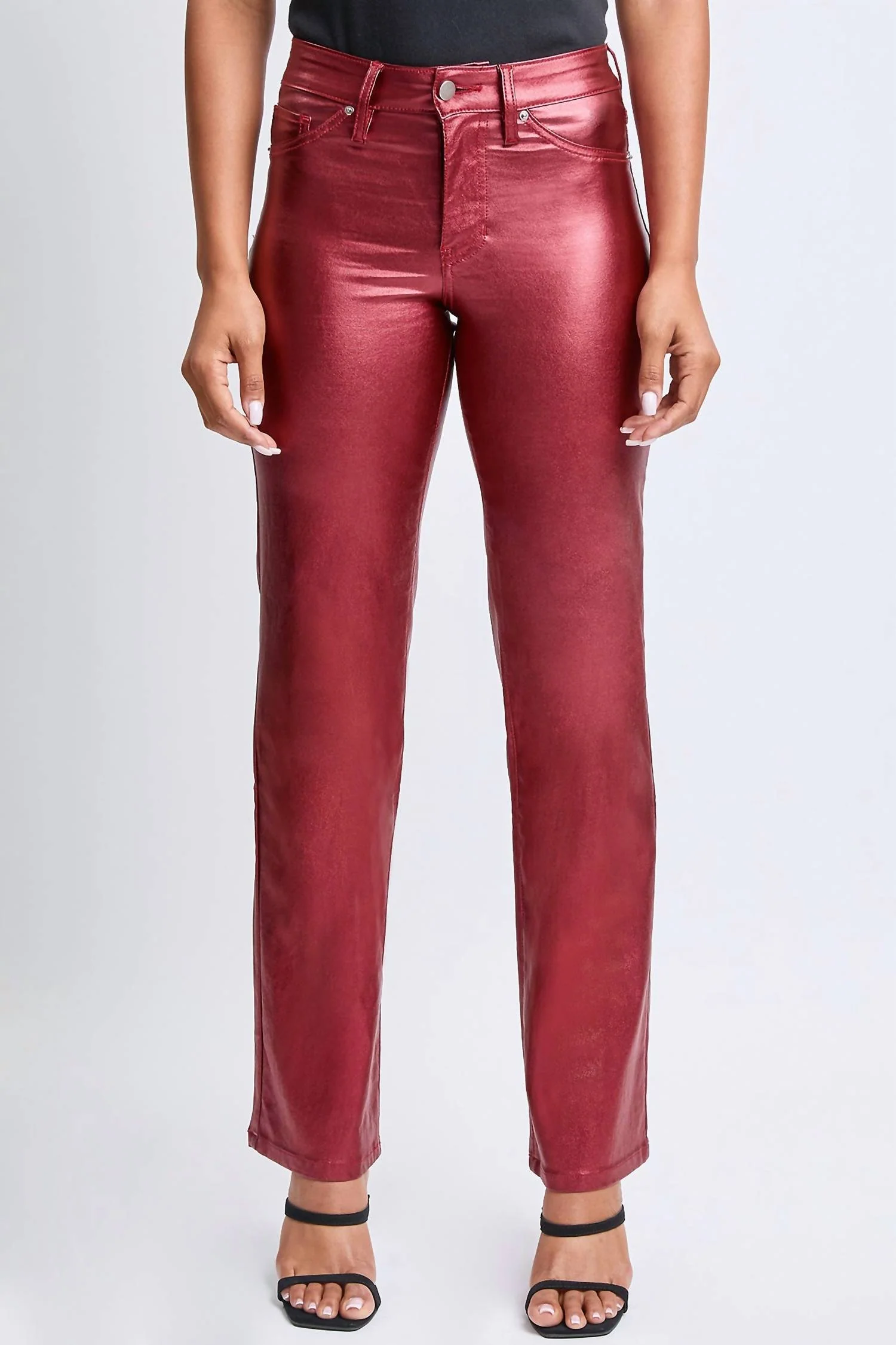 High-Rise Hyperstretch Pant In Red Wine
