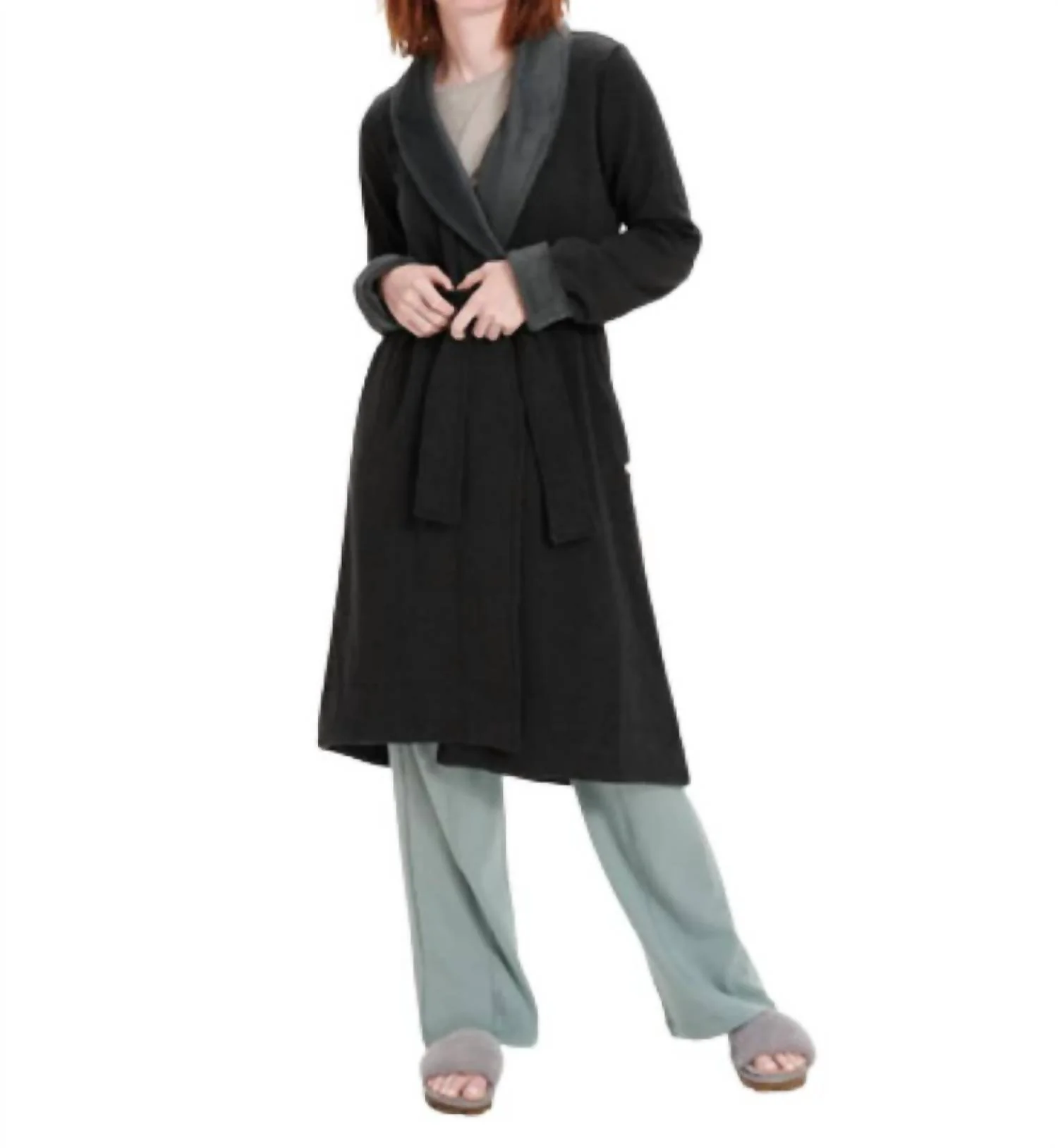 Duffield Ii Robe In Black Bear Heather