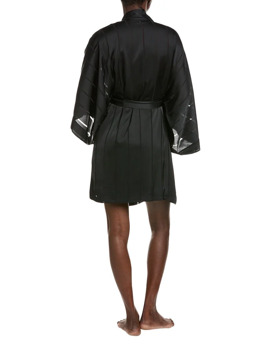 Natori Sheer Stripe Jacquard Wrap