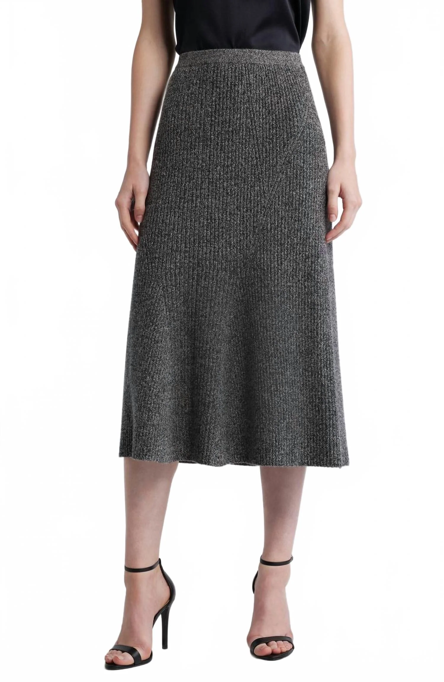 Femi Skirt In Heather Black