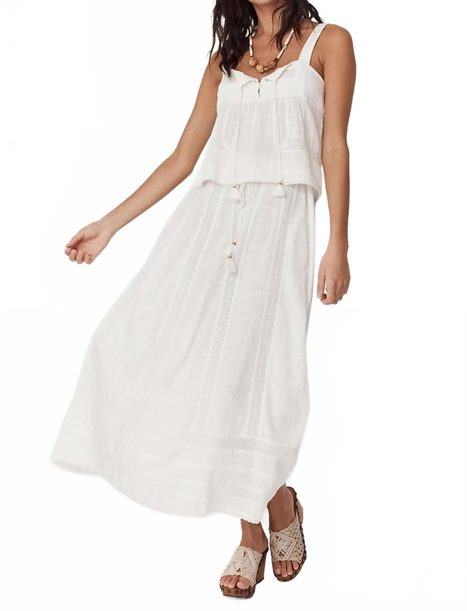 Serendipity Lace Skirt In Jasmine