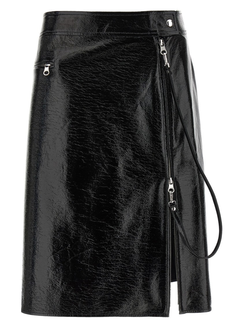 Zipped Vinyl' Skirt