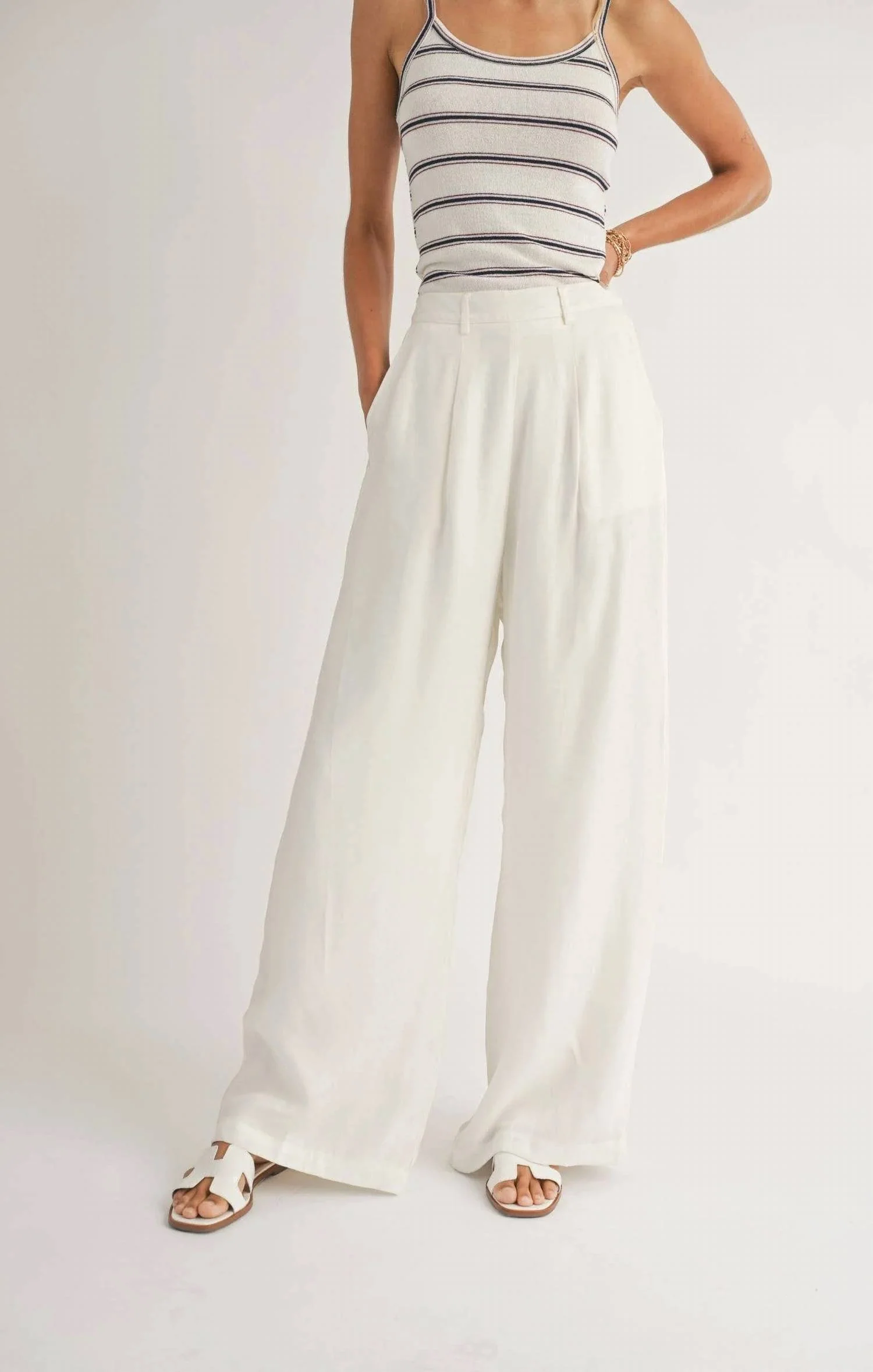 Women's Heritage Wide Leg Pants In White