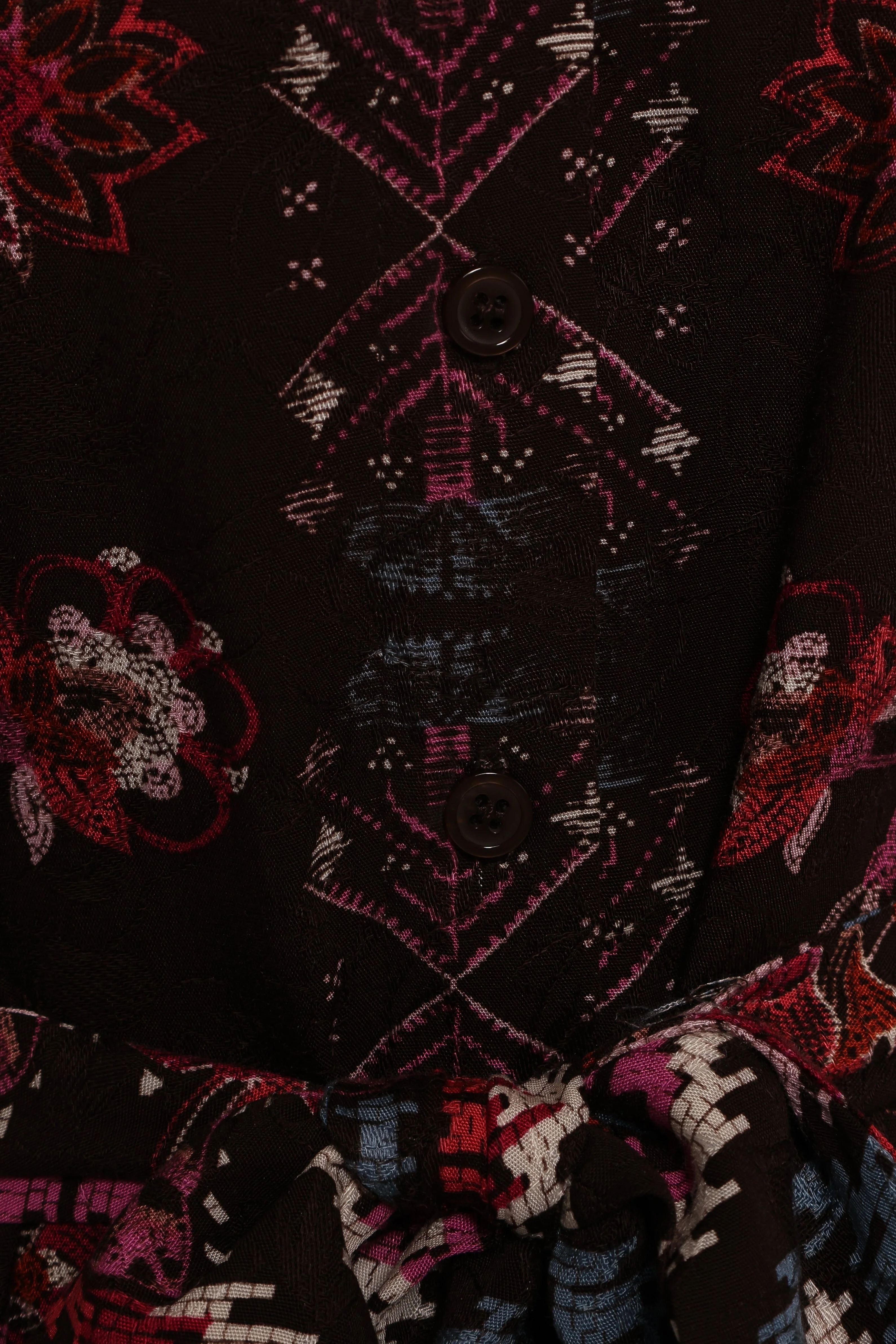 Mandy Long Sleeve Mini Dress - Chocolate Brown