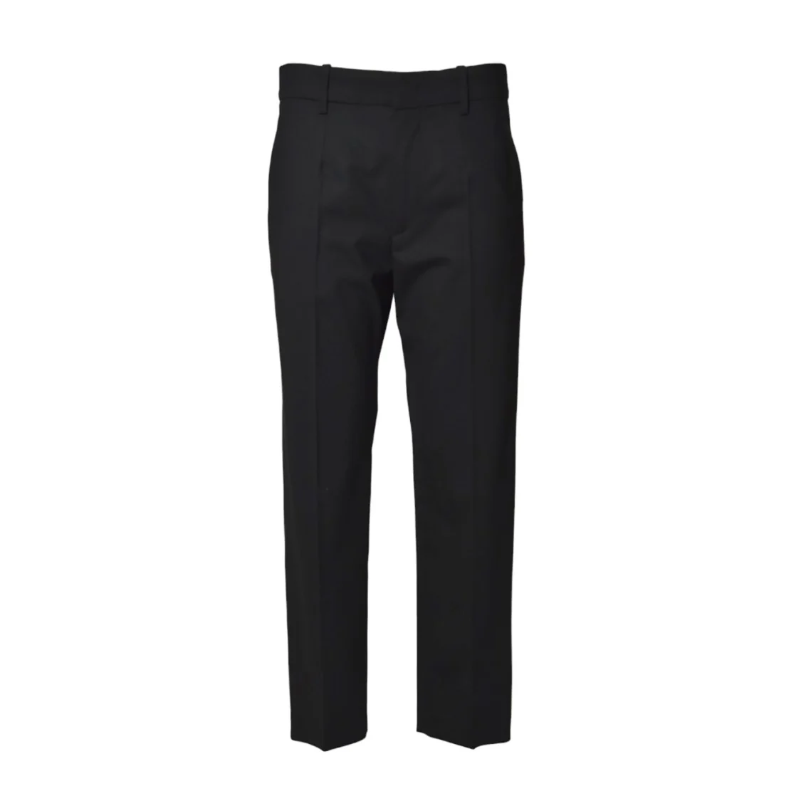 Ritana Straight Trousers In Cool Virgin Wool Black