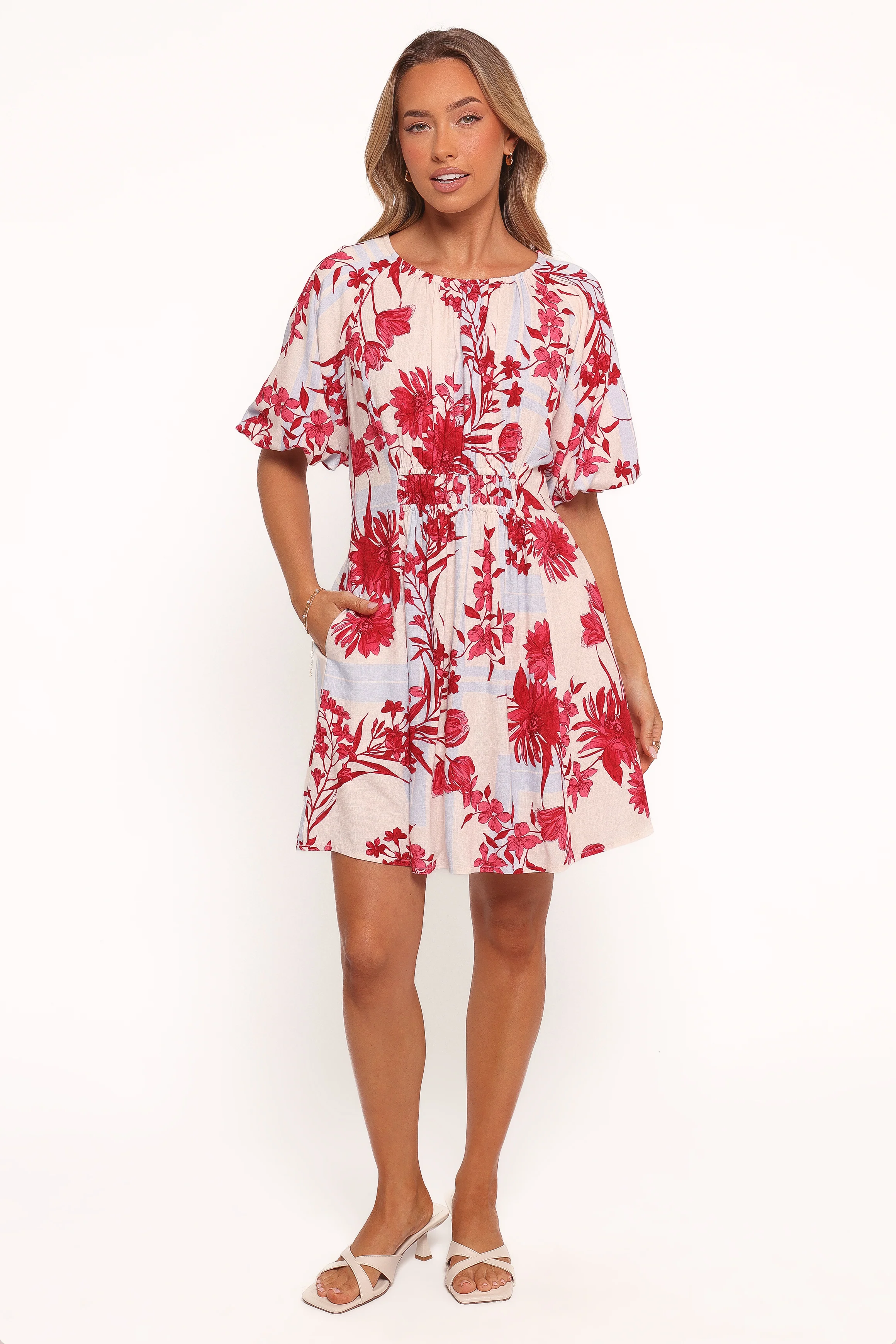 Simmons Mini Dress - Fuchsia Floral