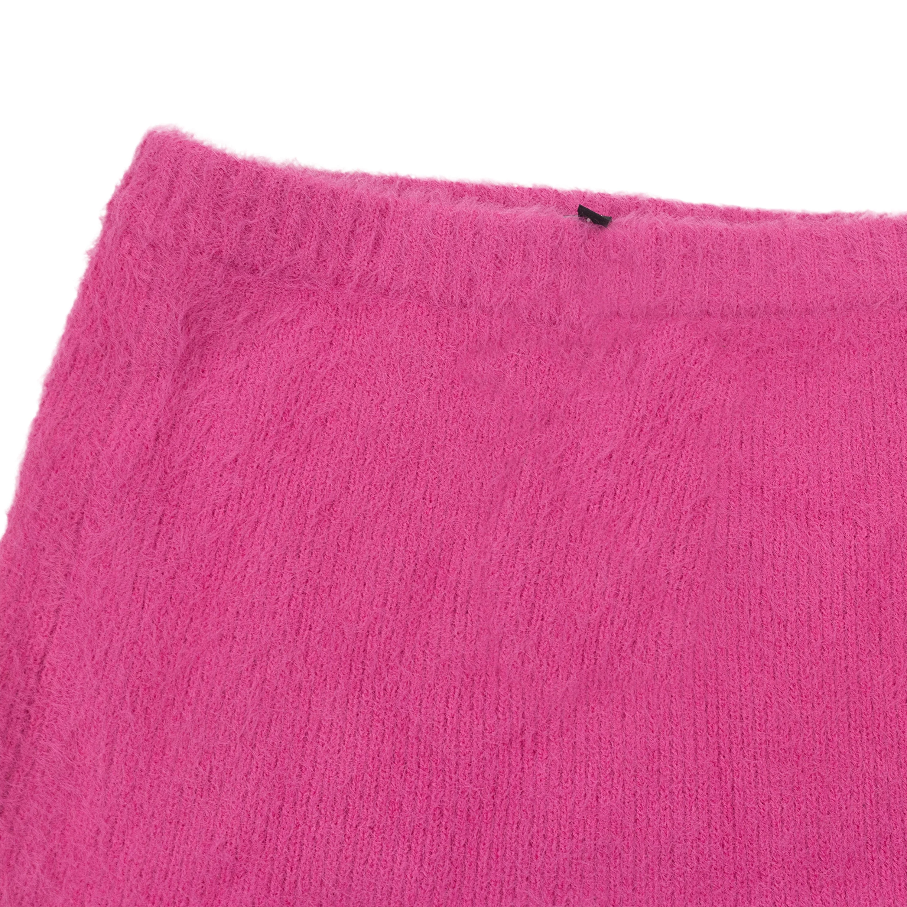FURRY FUSCHIA MINI SKIRT