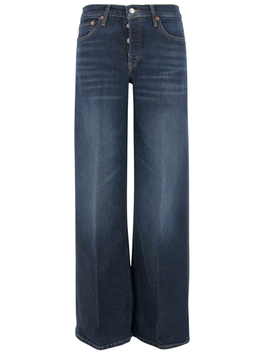 Stretch Cotton Blend Denim Jeans