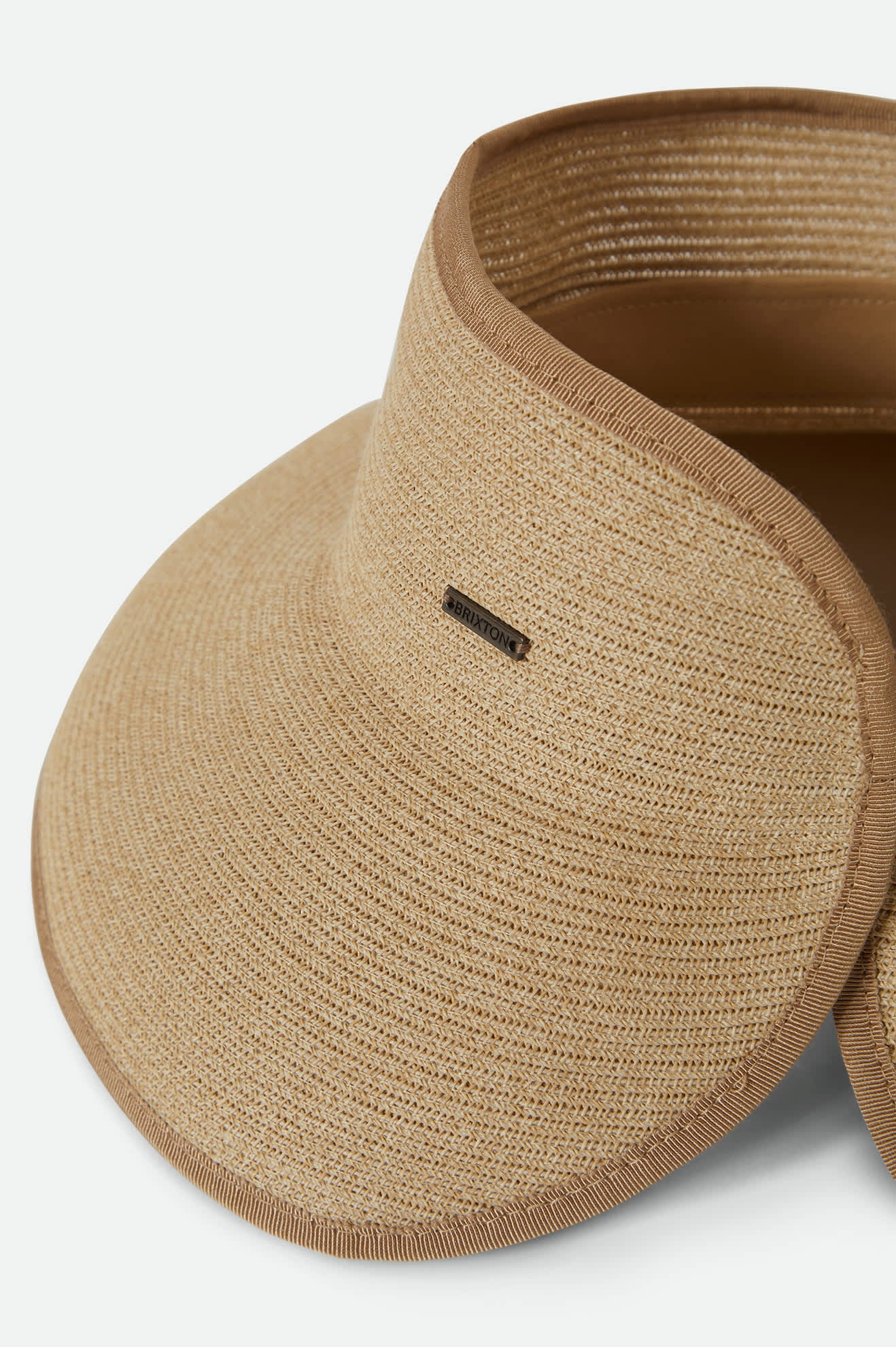 Ivy Packable Straw Visor - Tan