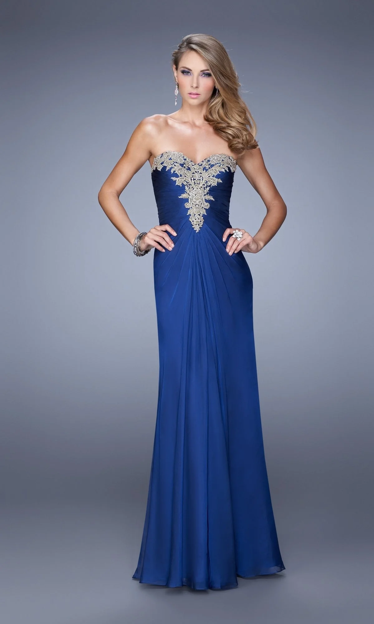 Long Formal La Femme Dress 21214