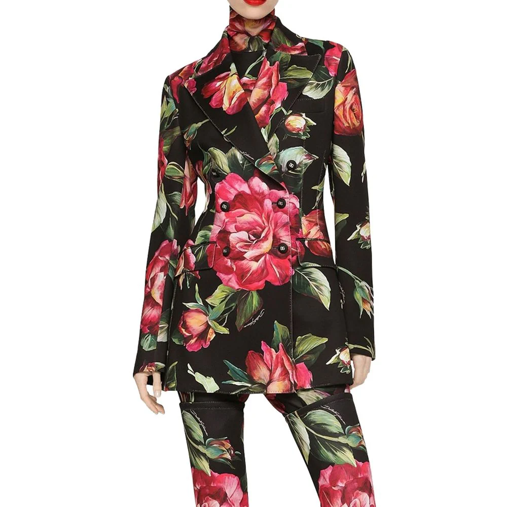 Dolce & Gabbana Flower Print Women's Blazer