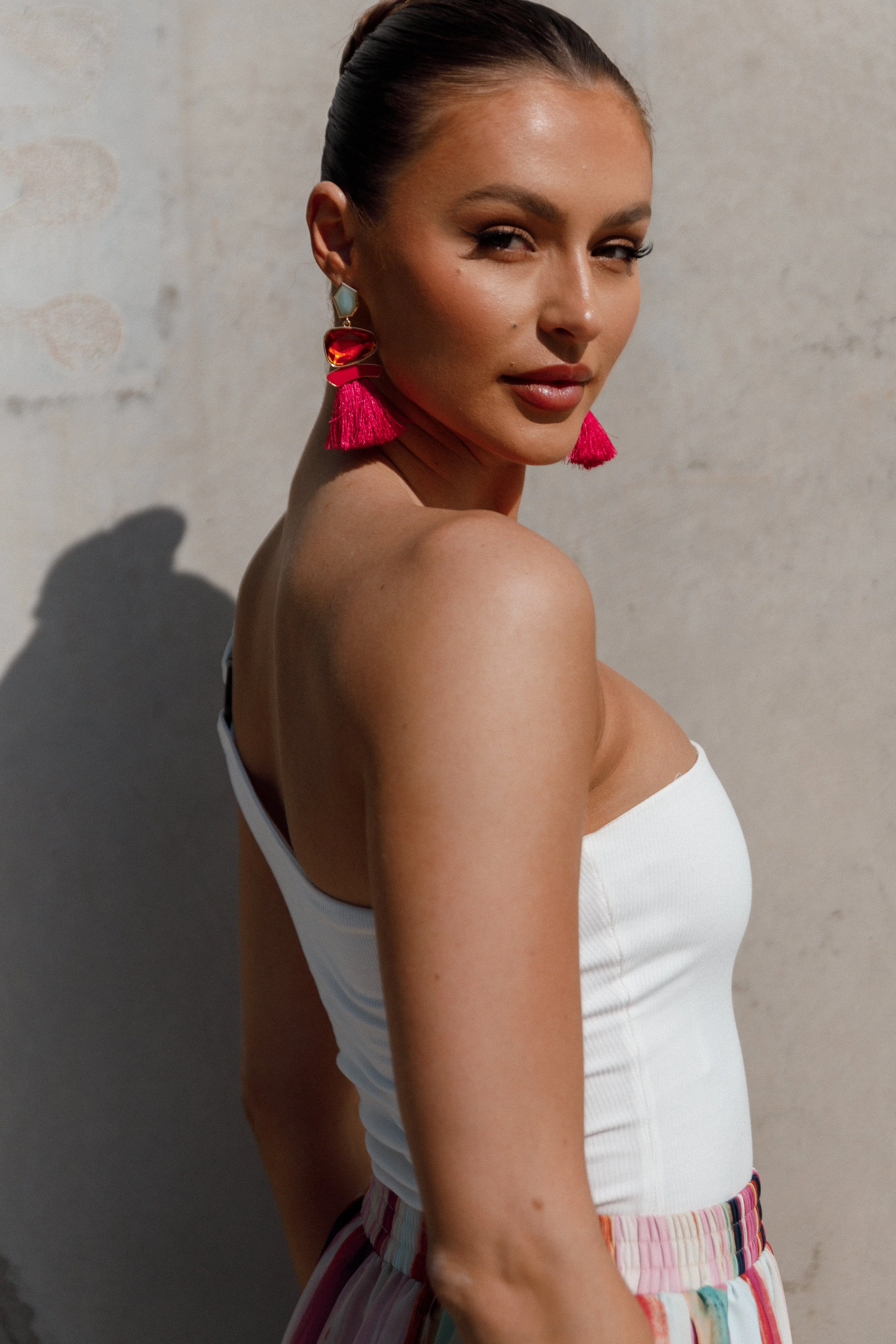 Cora Fringe Earrings - Multi