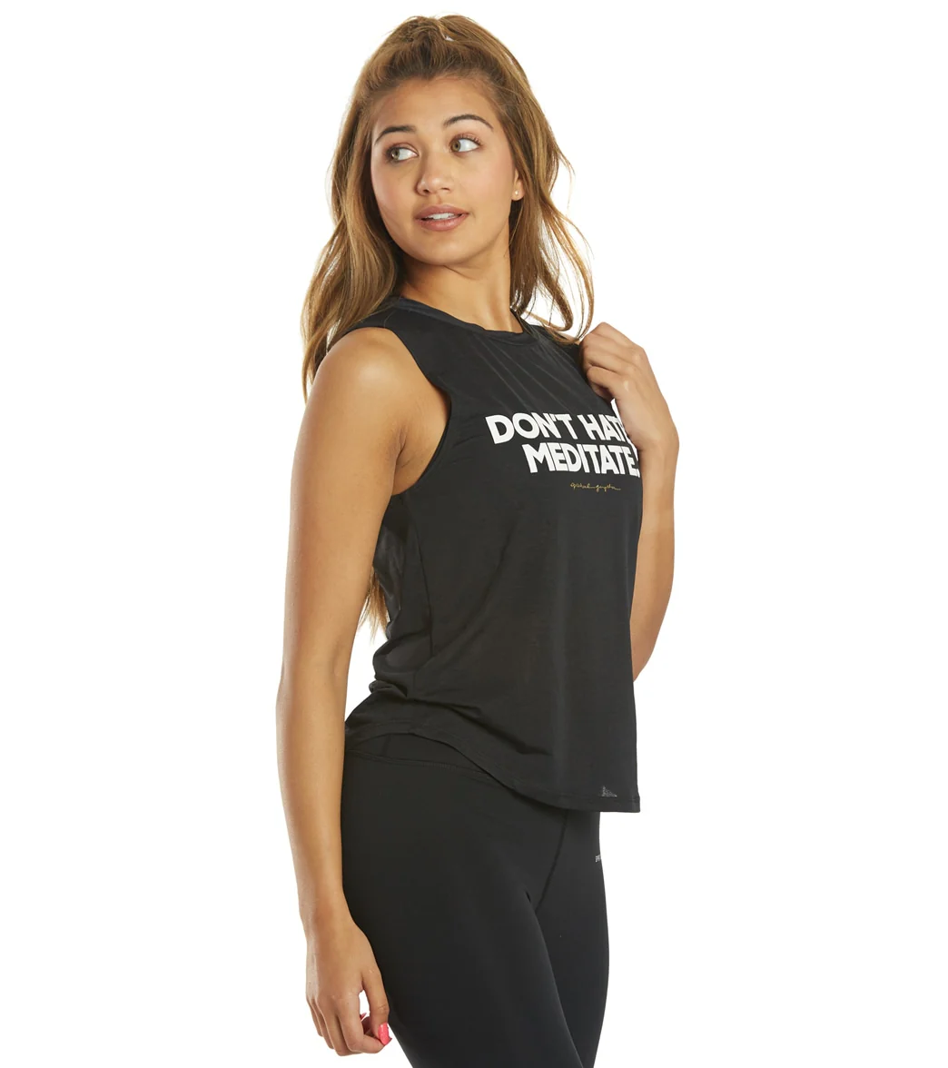 Spiritual Gangster Meditate Active Muscle Tank