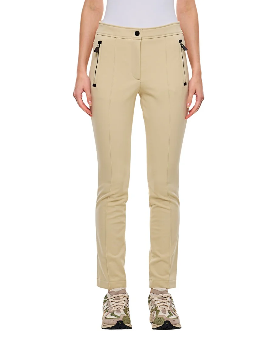Slim Fit Trousers With Frontal Pleats