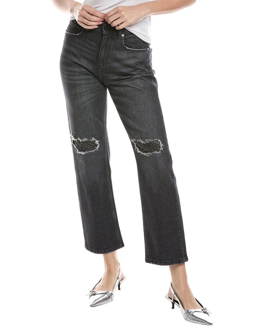 AllSaints Ida Cropped Black Jean