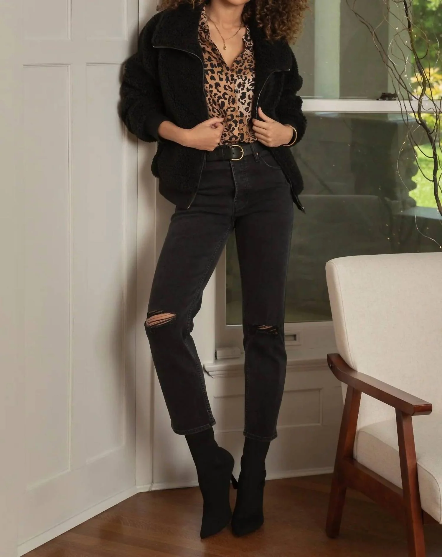 Kaleni High Rise Denim In Black