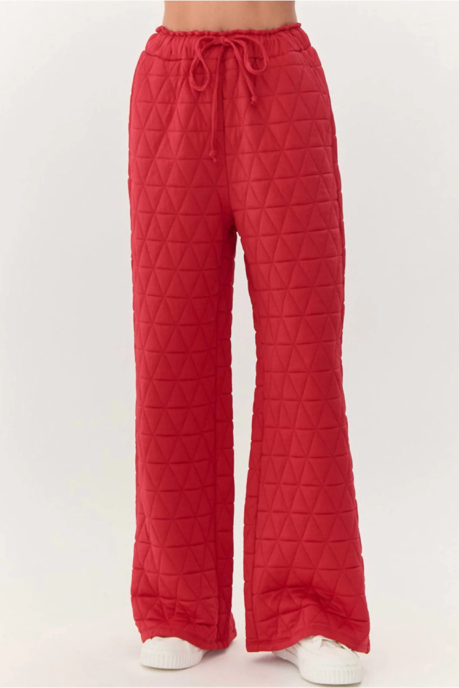 Turn Around Quilted Pant In Red