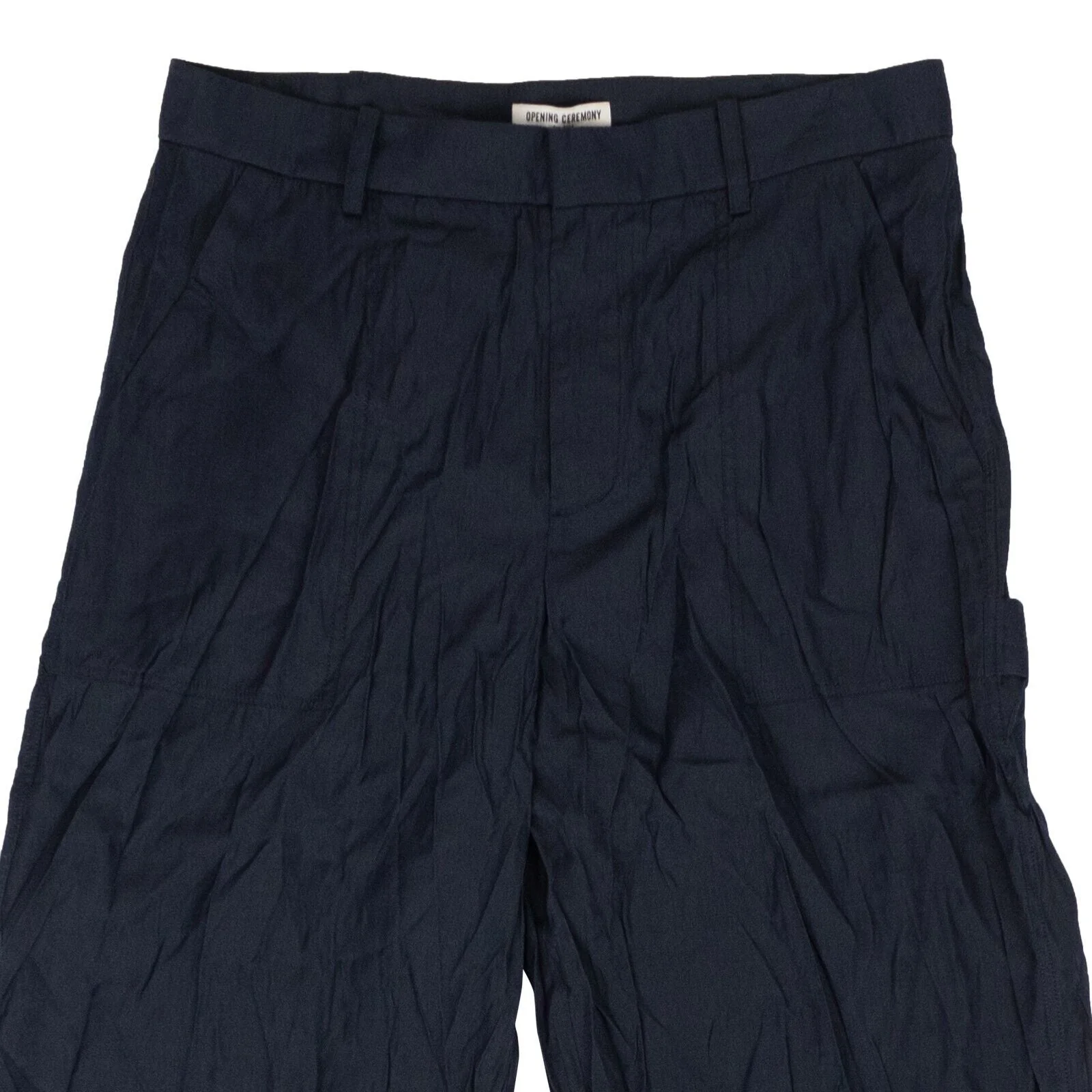Collegiate Navy Silky Carpenter Pants