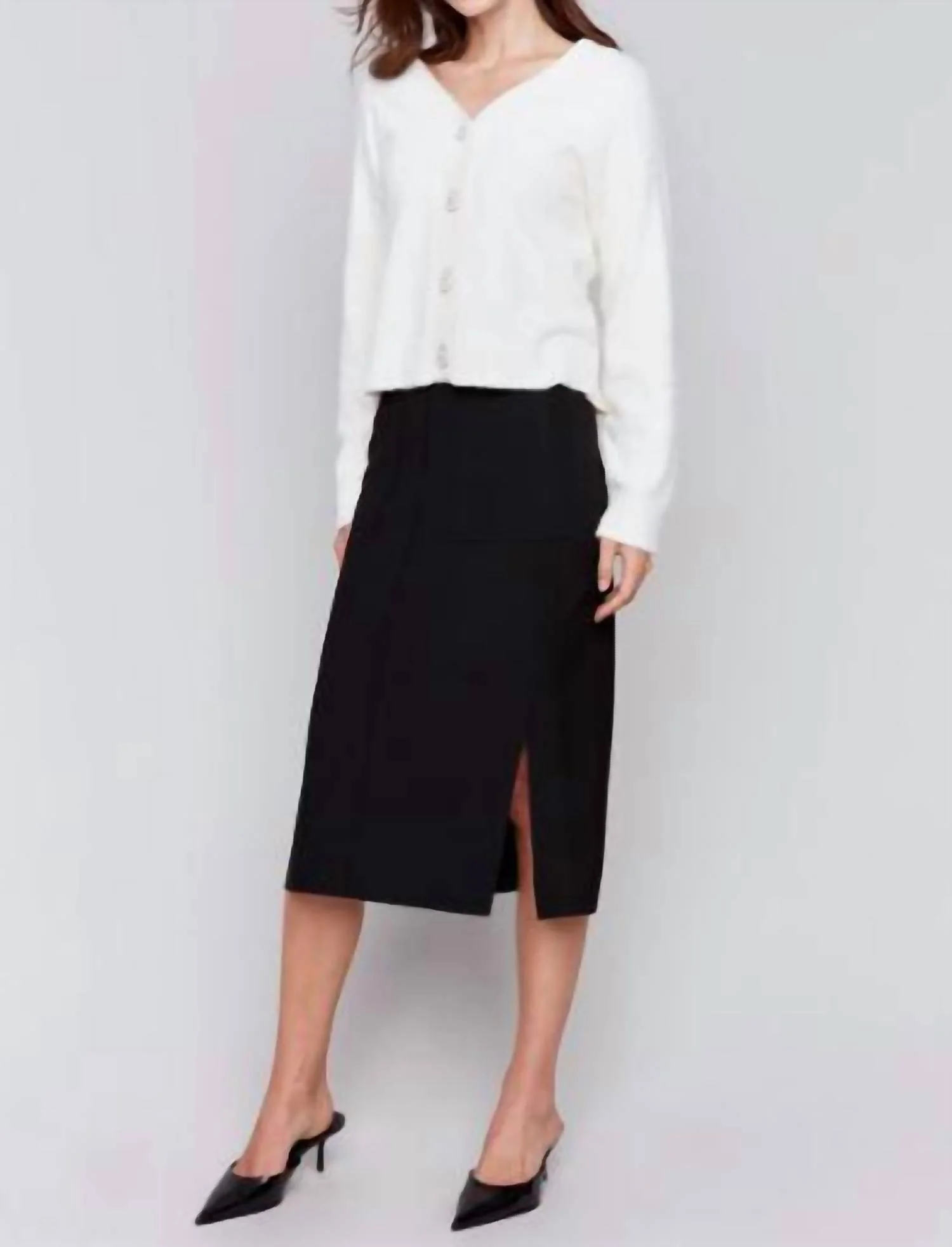 Gutsy Crepe Skirt In Black