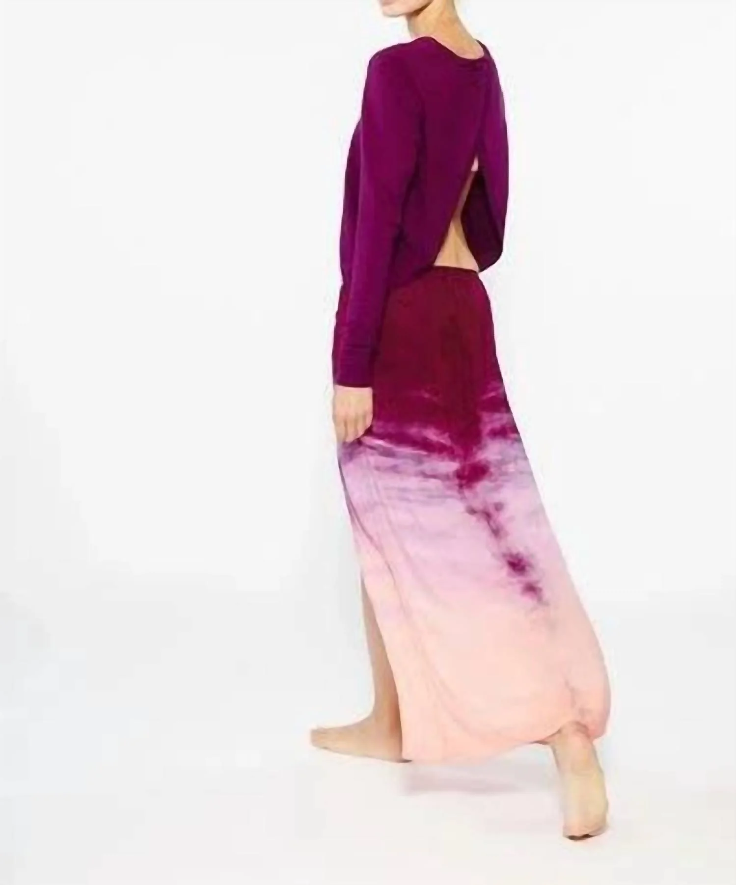 Fresh Horison Dye Skirt In Boysonberry
