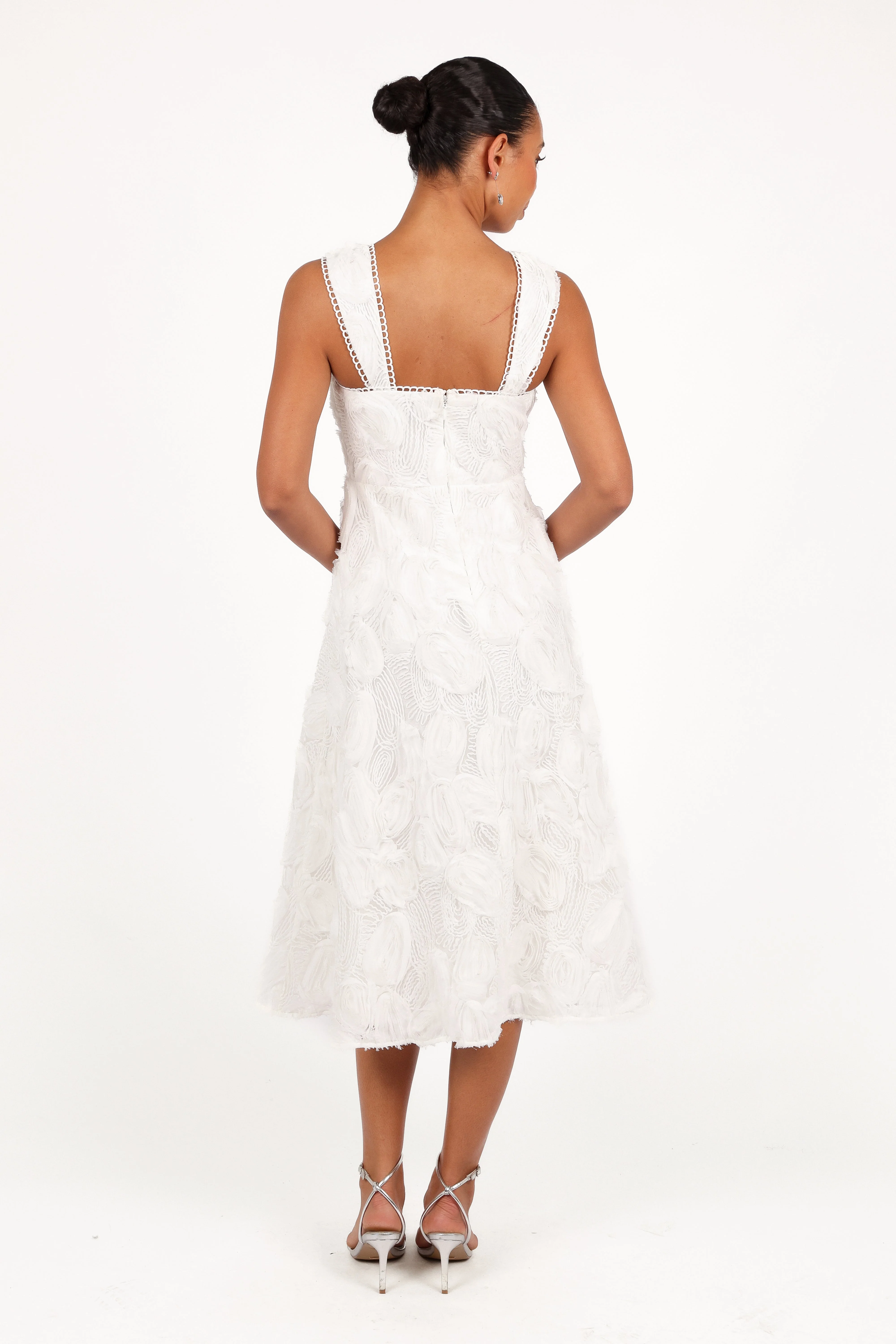 Gabbie Midi Dress - White
