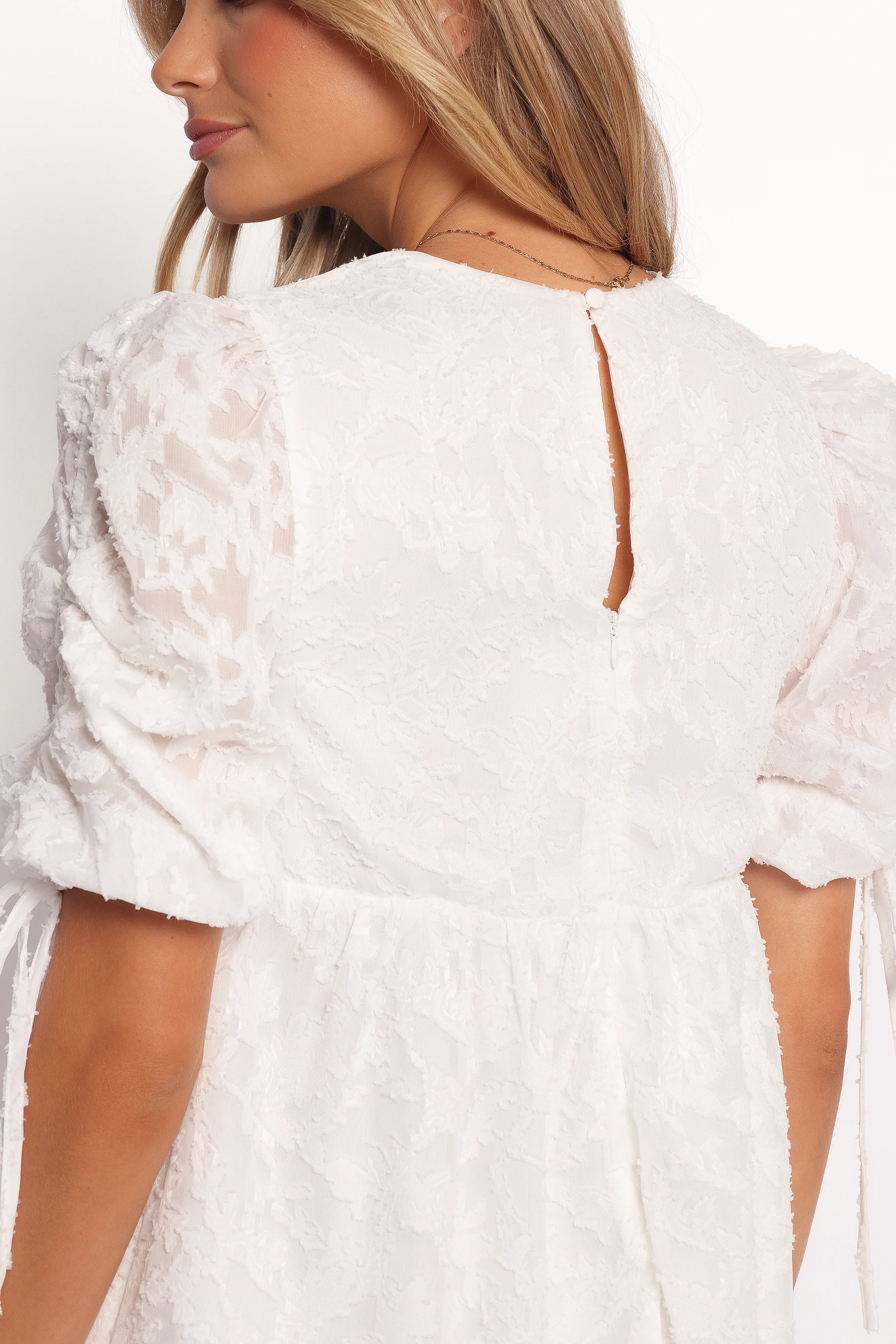 Giselle Mini Dress - White Floral