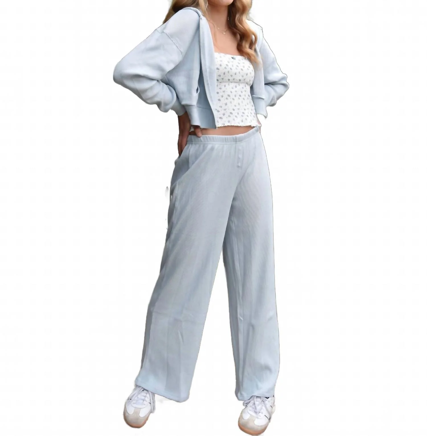 Girl's Brynn Pants In Baby Blue