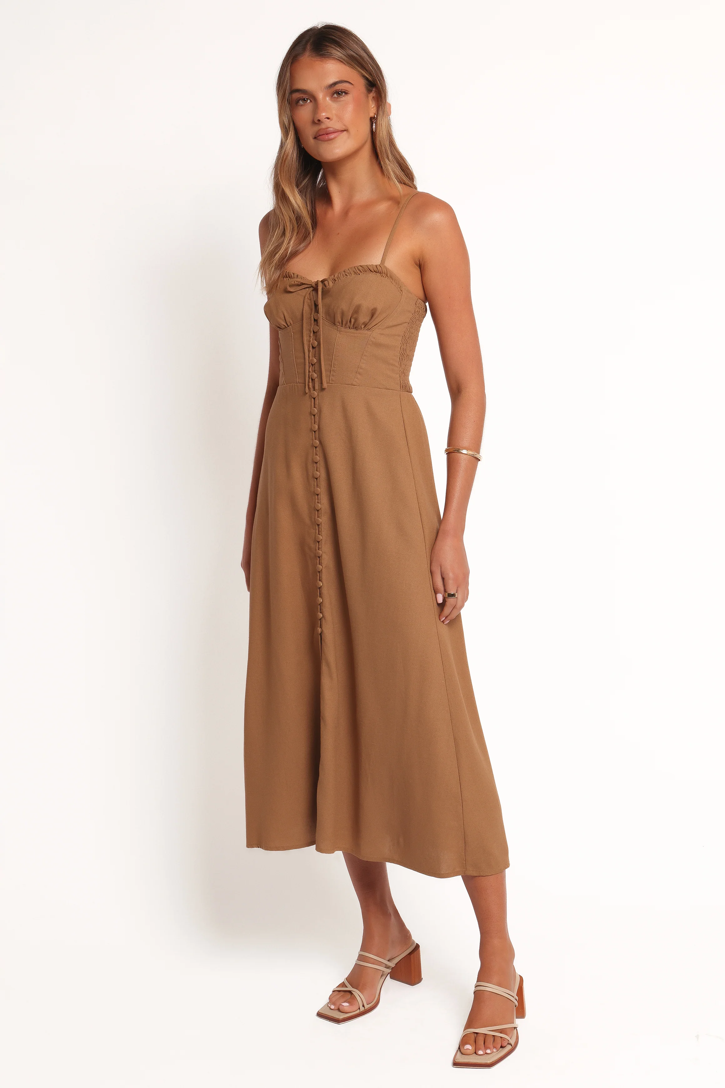 Ida Midi Dress - Golden Palm