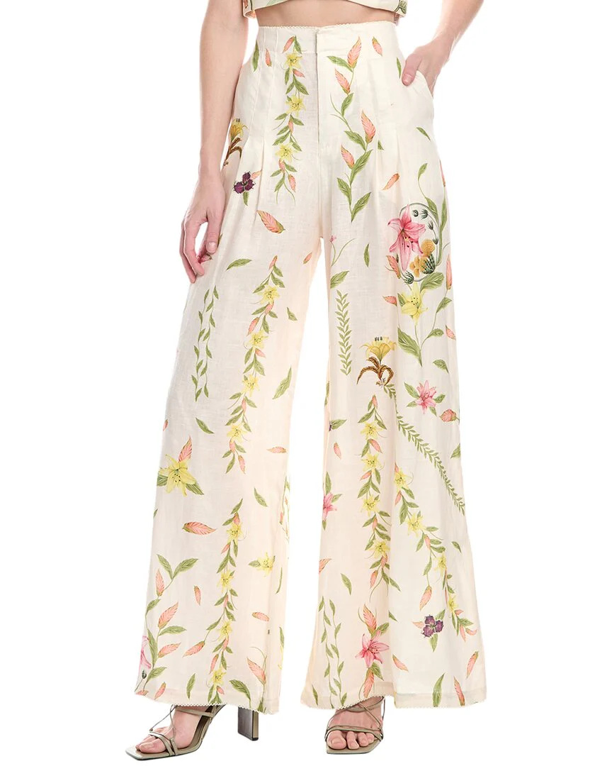 Agua by Agua Bendita Marina Linen Trouser