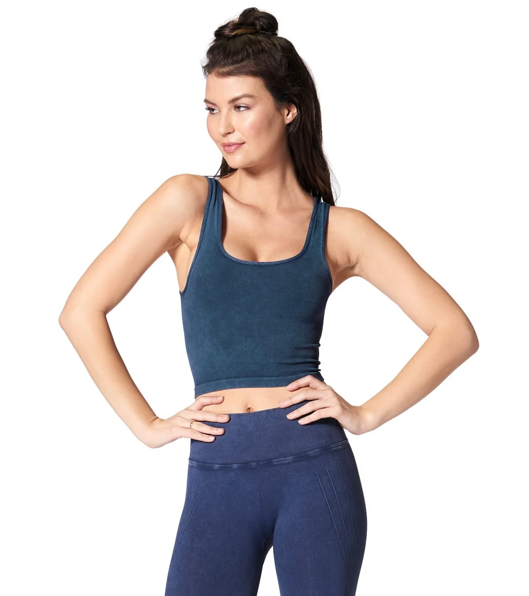 NUX Be Free Mineral Wash Seamless Yoga Crop Top
