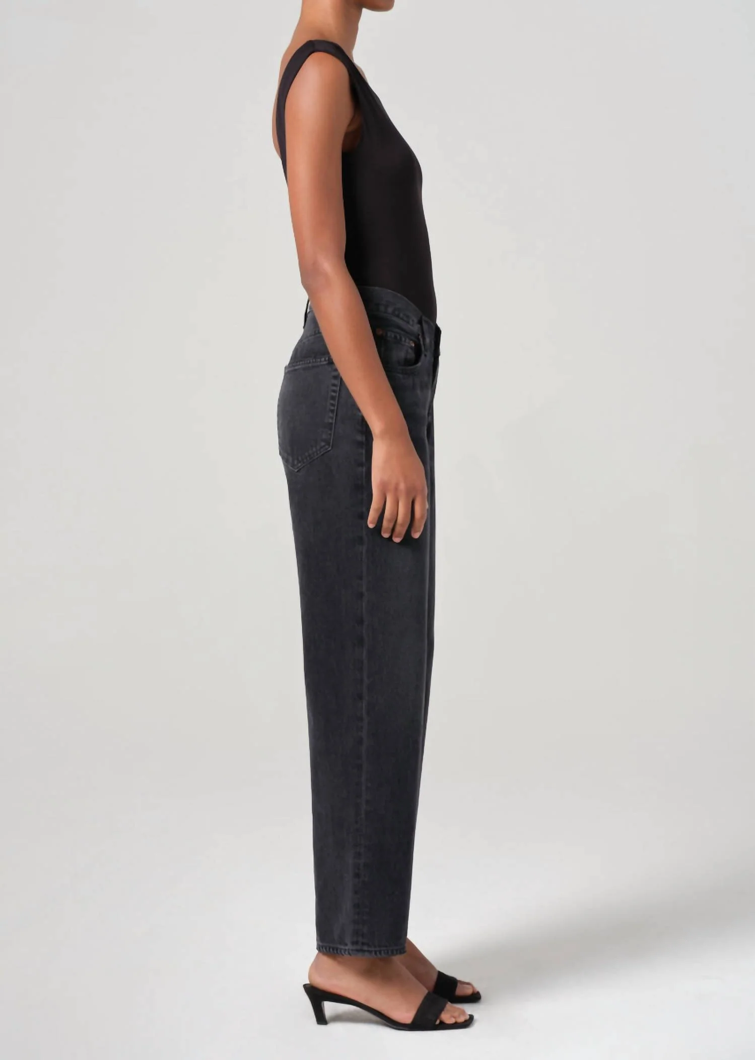 V-Waist Baggy Jean In Hitch