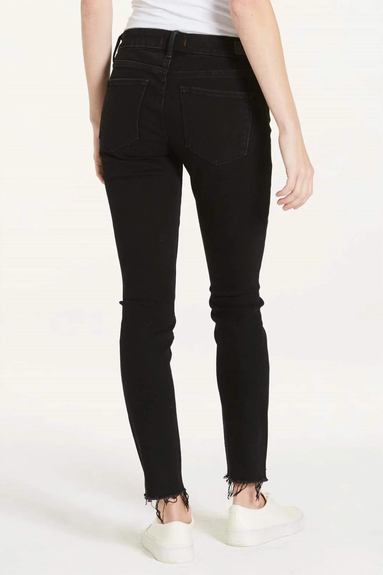 Joyrich Low Rise Skinny With Step Hem Jean In Black